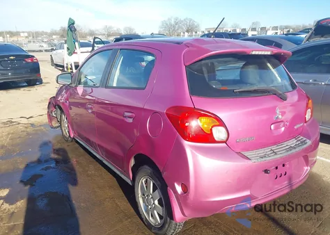 2015 Mitsubishi Mirage Es/Rf from USA, damaged, VIN ML32A4HJ4FH008576